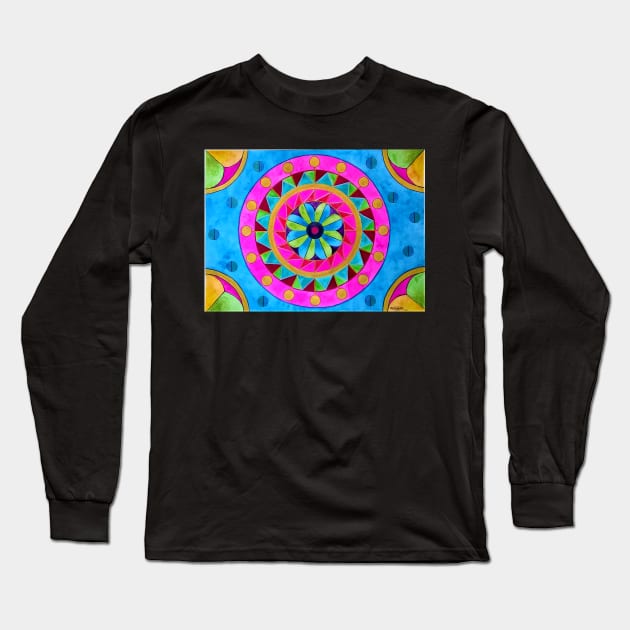 Wayuu tapestry Long Sleeve T-Shirt by Miladrawcolors